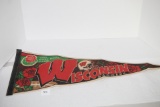 Vintage Wisconsin Badgers 1994 Rose Bowl Game Pennant, WinCraft, 12