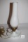 Milk Glass Lamp, 13 1/2