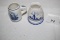 Delft Blue Toothpick Holders, 2 1/4