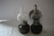 Set of Oil Lamps, 10 1/2