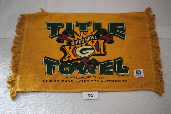 Packers 1997 Title Towel, 11" x 15 1/2"