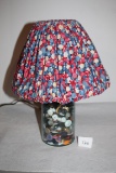 Ball Jar Filled With Buttons Lamp, 14