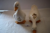 Set Of 2 Ceramic Geese, 13