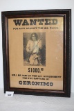 Framed Geronimo Wanted Picture, 16
