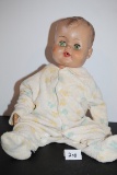 Vintage Doll, Rubber Head, Plastic Body, No Markings, 20