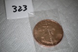 USA 1 Ounce Copper Coin, .999 Fine, 1 1/2