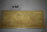 $50 24K Gold Foil Plated Note