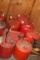 10 Assorted Gas Cans, Metal & Plastic, LOCAL PICK UP ONLY