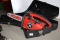 Homelite Gas Chain Saw, XL, Automatic Oiling, Textron, Case