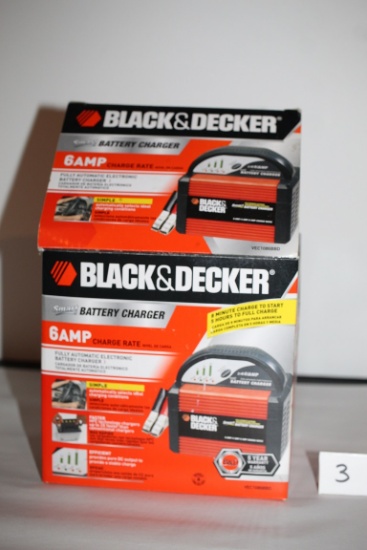 Black & Decker Battery Charger, 6 Amp