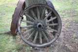 Wagon Wheel, Metal & Wood, Metal Hub, 36