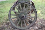 Wagon Wheel, Metal & Wood, Metal Hub, 36