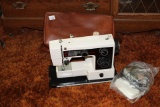 Vintage JCPenney Portable Sewing Machine, Cover, Pedals