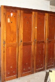 Wood Storage Cabinet, 4 Door Compartments, 83