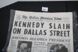 November 23, 1963-Kennedy Slain, Dallas Morning Newspaper
