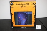 Purple Spider Web Light Set, 4' Diameter