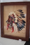 Framed Native American Needle Point, 23