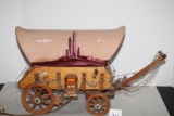 Covered Wagon Lamp, 19 1/2