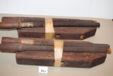 2 Vintage Wood Hand Screw Clamps, Each 16