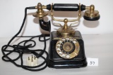 Vintage Kjobenhaun Phone, Metal, Heavy, 9 1/2