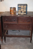 Vintage Dresser For Restoration or Parts-Missing Bottom Drawer-Dovetails