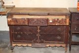 Vintage Dresser For Restoration or Parts, Niss Furnishings 1867, 48