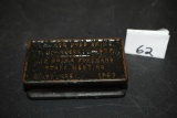 Cast Iron Business Card Holder, Airbrake Foremans Staff Meeting 1926