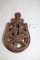 Vintage Cast Iron Pulley, H254B, 7 1/2