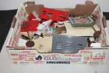 Assorted Plastic Buildings & Pieces For Train Layout