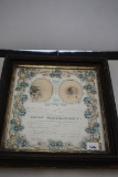 Wood Framed Antique Photo, 17 1/2