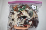 Assorted Plastic & Metal Animals, Gallon Bag