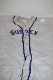 2 Sussex Baseball Jerseys, #11, #24, Some staining