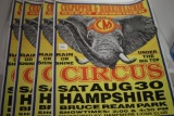 4 Culpepper & Merriweather Circus Posters, Sat. Aug. 30, Hampshire Bruce Ream Park