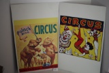 2 Circus Posters, Cardboard, 22