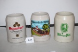 3 German Mugs, 5