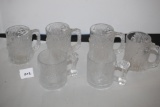 6 Flintstone Mugs, RocDonald's, 2-3 1/2