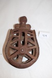 Vintage Cast Iron Pulley, H254B, 7 1/2