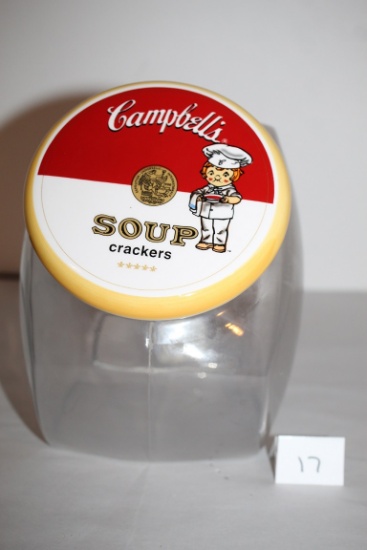 Campbell's Cracker Jar, 8" x 6 1/2" x 8"