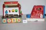 Fisher Price Wooden Cash Register-Not Tested, Wooden Old Woman Who Lived In A Shoe