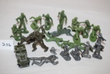Plastic & Metal Military Figures, Metal Jeep
