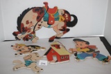 Heavy Fiberboard Wall Hangings, 1950's, The Dolly Toy Co., 7
