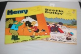 Beetle Bailey-1972, Henry-1971, Giant Comic Albums