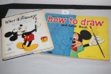 1960 Disney How To Draw, 1975 The Art Of Walt Disney Books