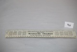Vintage Metal Waukesha Freeman Ruler, 12