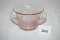 Dogwood Sugar Bowl, Pink Depression Glass, 3 3/4