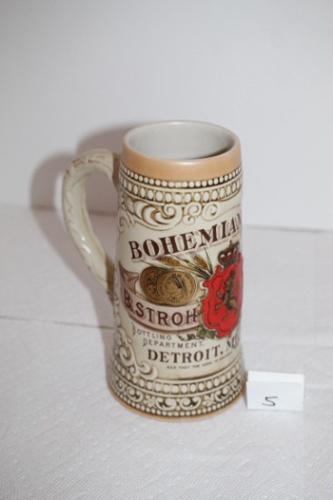 Bohemian Beer Heritage IV Collector's Stein, #126851, The Stroh Brewery Company