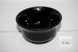 Black Glass Round Bowl, 5 1/4