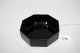 Black Glass Octagon Bowl, 6