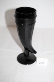 Black Glass Horn Pilsner Glass, 8