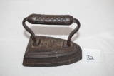 Vintage Cast Iron Flat Iron, UDX5, 5